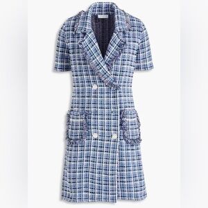 Sandro Multicolor Tweed dress in Lavender, Blue and Cream